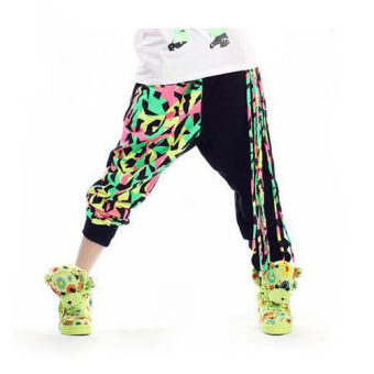 Colorful Tassel Hip-hop Clothes Jazz Dance Costume , Hypertensiveperson Pants Harem Pants Hiphop Jazz Tassel - intl  