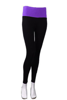 Comfort Modal Sports Fitness Clothes Yoga Tight Pants (Purple)  