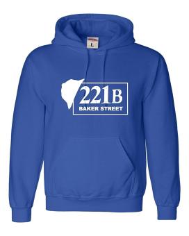 CONLEGO Adult 221B Baker Street Sherlock Holmes Inspired Sweatshirt Hoodie Blue - intl  