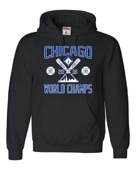 CONLEGO Adult Chicago World Champs 2016 Sweatshirt Hoodie Black - intl  