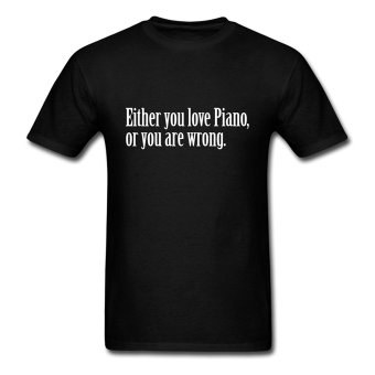 CONLEGO Designed Men's Piano Love Pride Proud T-Shirts Black  