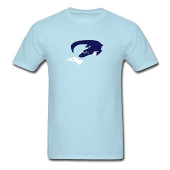 CONLEGO Fashion Men's Morning Gator T-Shirts Sky Blue  