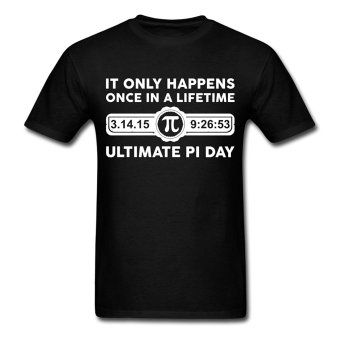 CONLEGO Fashion Men's Ultimate Pi Day T-Shirts Black  