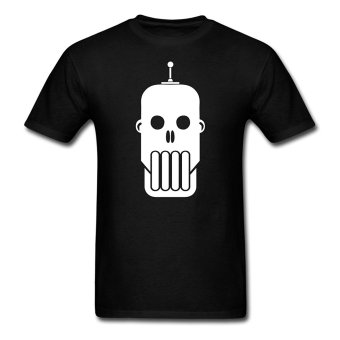 CONLEGO Men's Robot Skull T-Shirts Black  