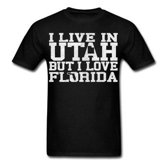 CONLEGO Men's Utah Florida Love T-Shirts Black  