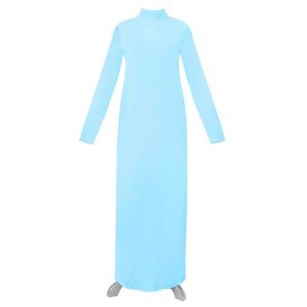 CottonHeaven Manset Dress Gamis 28 Warna All Size & Big Size - Biru Muda  