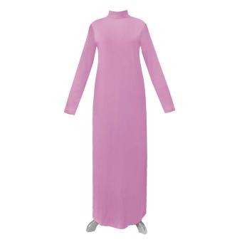 CottonHeaven Manset Dress Gamis 28 Warna All Size & Big Size - Dusty Pink  