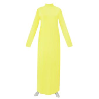 CottonHeaven Manset Dress Gamis 28 Warna All Size & Big Size - Kuning  