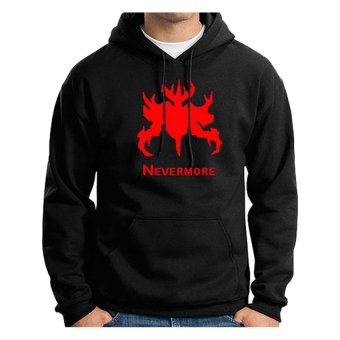 Cross In Mind Hoodie Dota 2 Pullover Nevermore - Hitam  