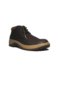 Cut Engineer Safety Shoes Low Boots Leather - Cokelat  
