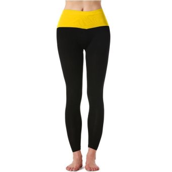 Cyber ACEVOG Fashion Women's Casual Slim Sport Yoga Elastic Long Pants(Yellow)  
