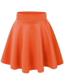 Cyber Fashion Lady Beautiful Classic Four Seasons pleated skirt tutu skirts(Orange) - intl  