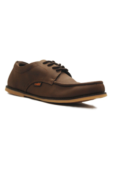 D-Island Shoes BozZ Casual Oxford Leather Dark Brown  