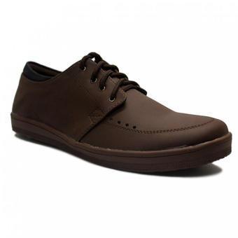 D-Island Shoes Casual Tommy Comfort Leather Dark Brown  