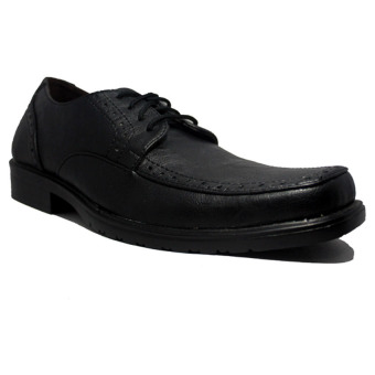 D-Island Shoes Office Loafers Classic Leather - Hitam  