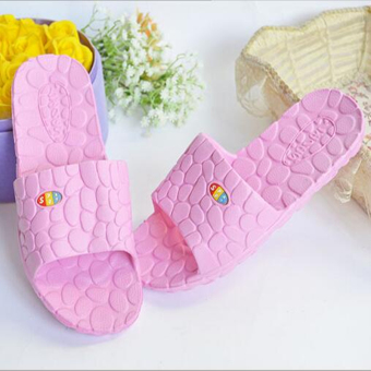 D118 House Pink Shoes Women's Men's Flip Flop Water Shower Slippers Sandals Slides - intl  