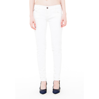 Dahlia Ladies Soft Jeans Fit White Milk - Stretch  