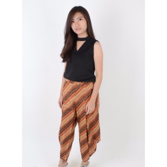 De Voile Batik Fashion Wanita Modern Hilari Jogger (Brown)  