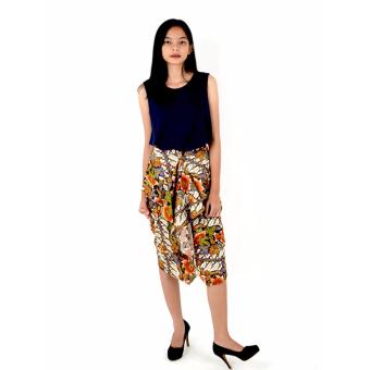 De Voile Batik Fashion Wanita Modern Rolika Skirt (Brown)  