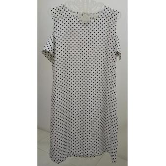 Declaire - Dress Polkadot (Putih) A29  