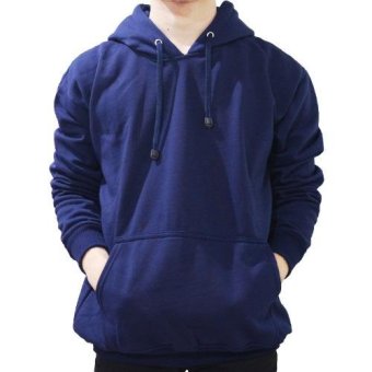 DEcTionS Jaket Sweater Polos Hoodie Jumper - Navy  