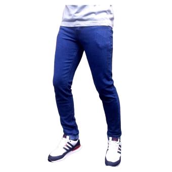 DFS Celana jeans skinny / slimfit / pensil pria - Biowash / Biostone / Biru  