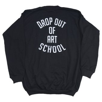 Distro Sunday Boys Club - Drop Out Of Art School Sweater - Hitam  