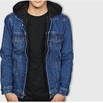 DnR Jaket Denim Fleece Ariel Style  