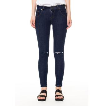 DocDenim Ladies Catrina Cut Ripped Slim Comfort Fit - Biru  