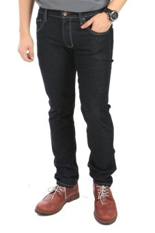 Elfs Shop - Celana Jeans Panjang Garment Pocket 087 Jumbo-Hitam  