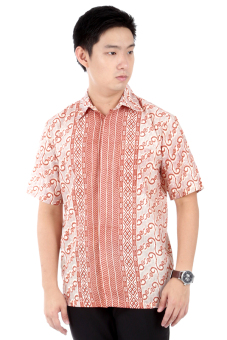 Elfs Shop - Kemeja Batik Katun 5O3-Orange  