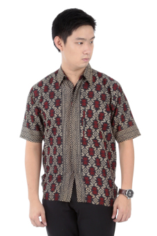 Elfs Shop - Kemeja Batik Katun 6O2-Hitam  