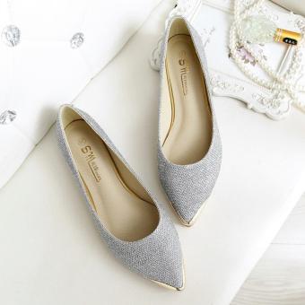 Ellen Grosir - Flat Shoes Glamour [Silver]  