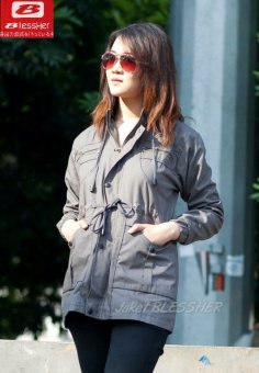 erds jaket parka wanita baby canvas premium 5703 grey erds jaket parka wanita baby canvas premium 5703 grey