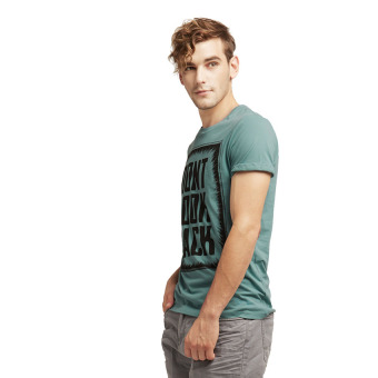 Esprit Cotton-Jersey T-Shirt With A Print - Dusty Green  