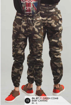 Everflow Jogger Pants Baby Canvas Camouflage Green Comb GL 07  