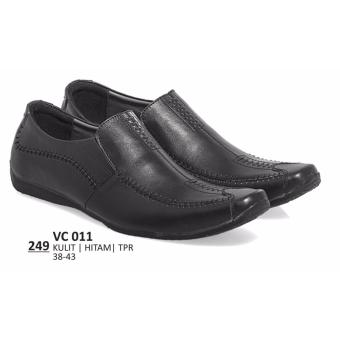 Everflow  Sepatu kulit pria formal 249- hitam  