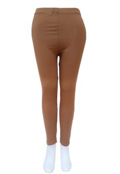 Faf Galeri Celana Wanita Legging Polos - Coklat Muda  