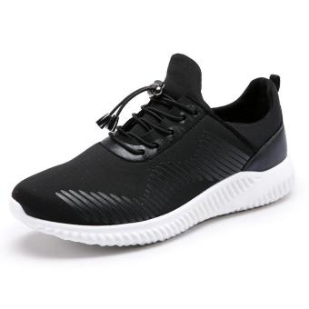 Fashion Breathable Sports Shoes Men Trends Sneakers (Black) - intl  
