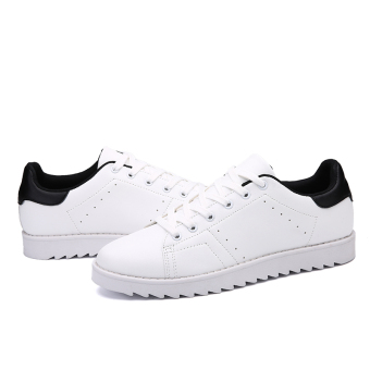 Fashion casual men's shoes, sports shoes muffin (black and white) - Intl  