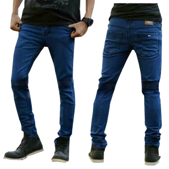 Fashion Celana Jeans Panjang Pria - Biru  