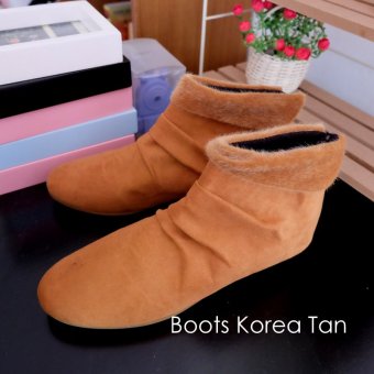 Fashion CLRS-Boots KOREA-TAN  