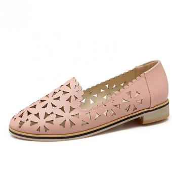 Fashion flat sandals, summer hollow shoes (pink) - Intl - Intl  