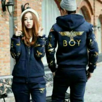 FASHION FLOWER-JAKET COUPLE BOY-NAVY  