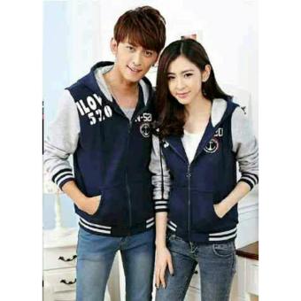 FASHION FLOWER-JAKET COUPLE I LOVE 520-NAVY  