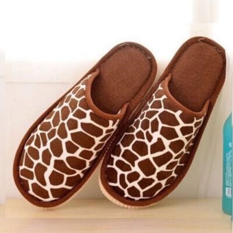 Fashion house slipper soft indoor shoes (Coffee) - intl  