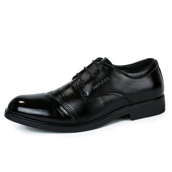 Fashion Men Dress Shoes Luxury Men'S Business Casual Shoes Classic Gentleman Shoes Brand Black - intl  