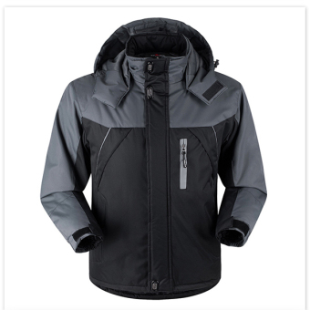 Fashion Mens Waterproof Windproof Outdoorwear Mountain Snow Jacket (Black) - intl  