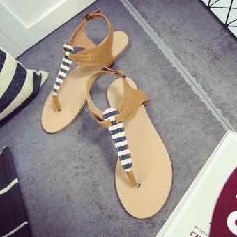 Fashion Sexy 2017 Summer Women Open Toe Woman Shoes Comfort Beach sandals (brown) - intl  