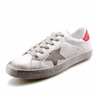 Fashion sneakers, street leisure series of shoes, men's fashion?Do the old white shoes(red) - intl  
